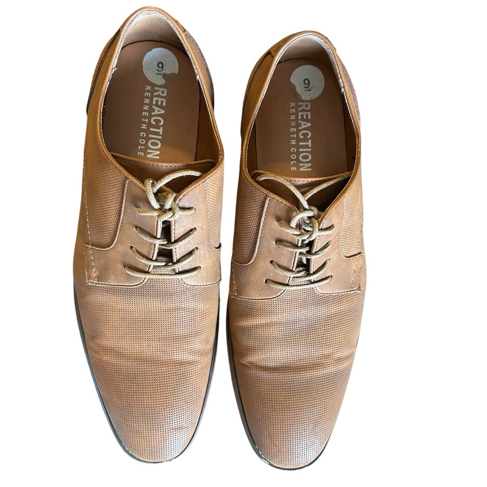 Reaction Kenneth Cole Classic Tan Leather Men's Shoes